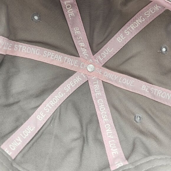 Melissa Etheridge Cruise Gray Cotton Baseball Hat With Tropical Patch Underbill - Picture 12 of 13